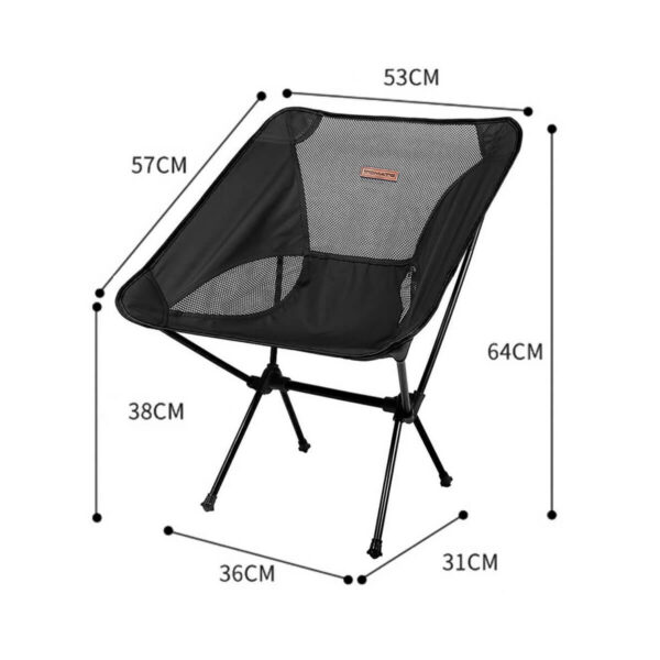 Cadeira De Camping Pesca Dobrável Portátil - Image 2
